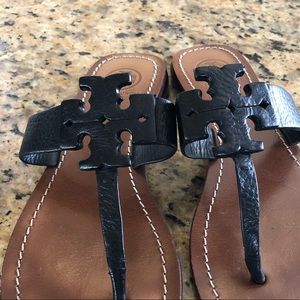 Tory Burch Black Thong Sandals